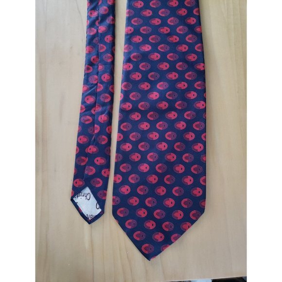 Vintage‎ 70s/80s Silk Christian Dior Tie - Picture 1 of 3